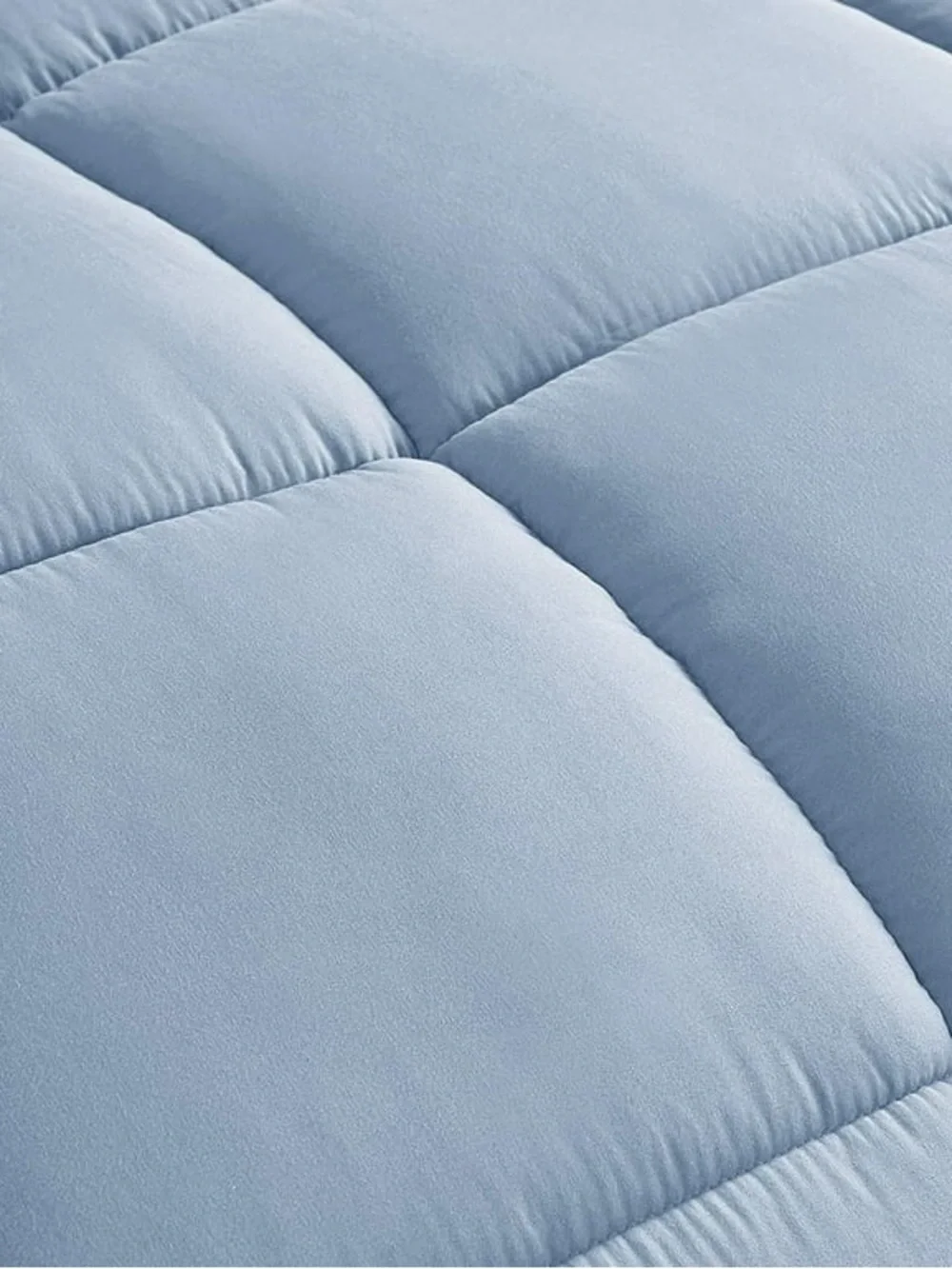 Light Blue down alternative oversized Queen 3 piece Comforter Set